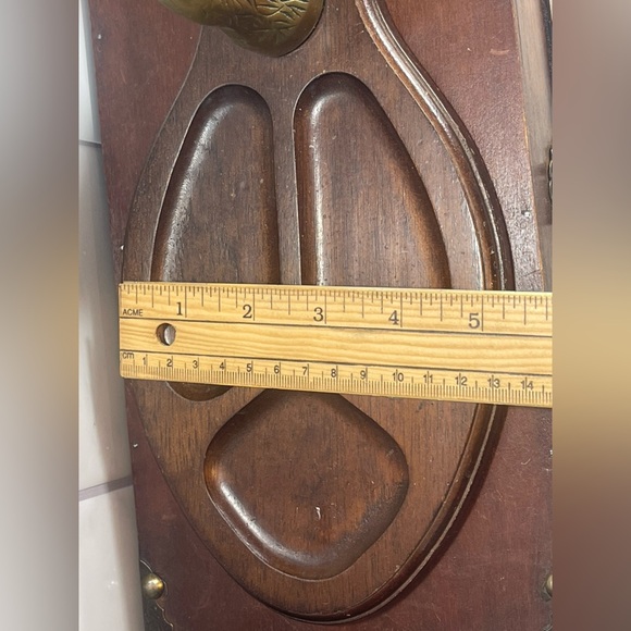 Vintage Wood Valet Tray with Brass Duck Head. - Picture 11 of 11
